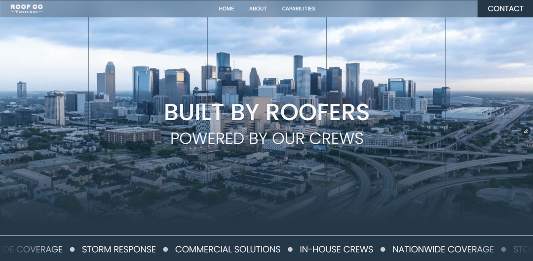 Vedant Wete website homepage built with Framer