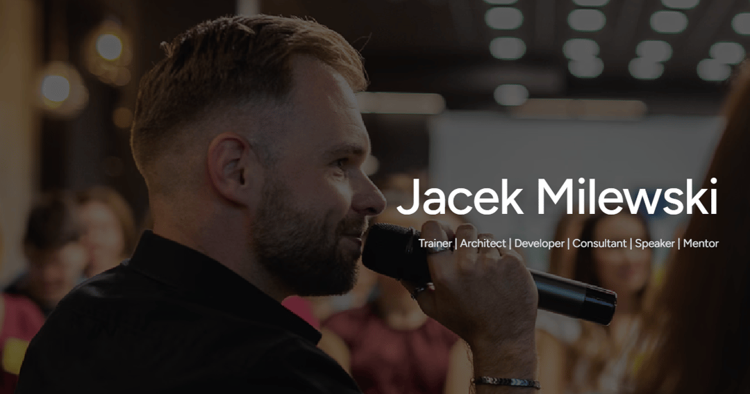 jacek.space website homepage built with Framer
