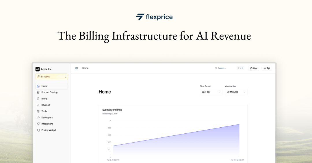 Flexprice website homepage built with Framer