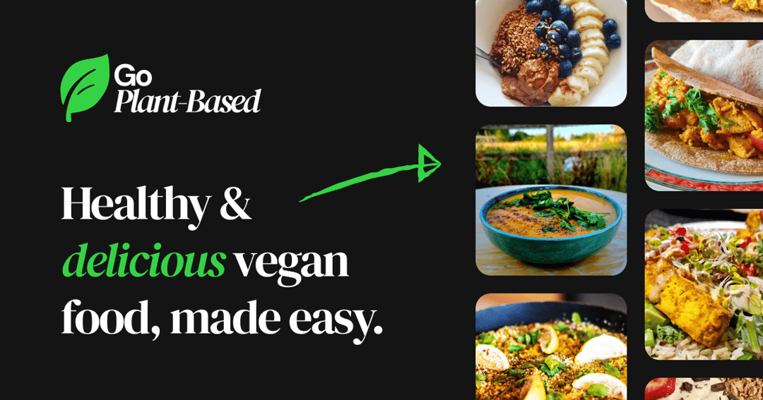 Go Plant-Based website homepage built with Framer