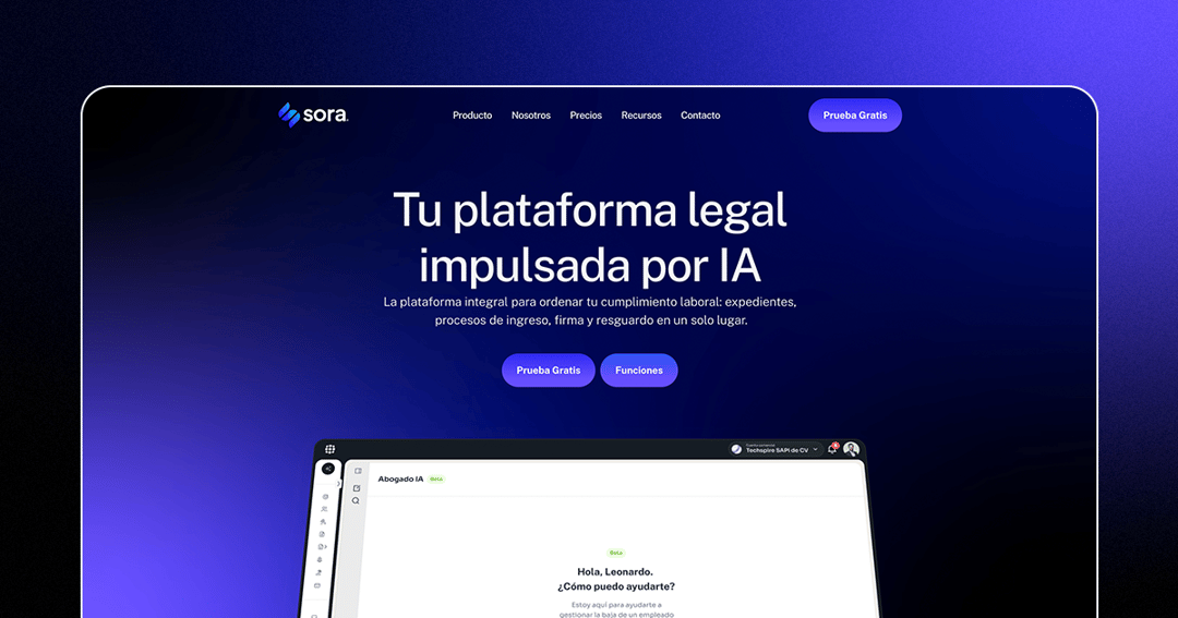 sora website homepage built with Framer