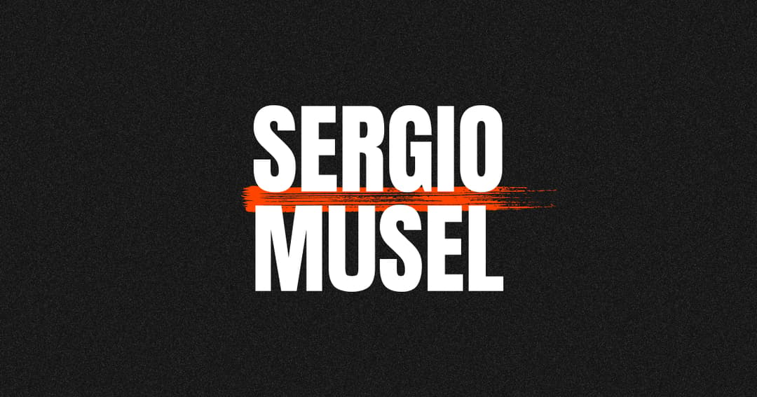 sergiomusel.com website homepage built with Framer