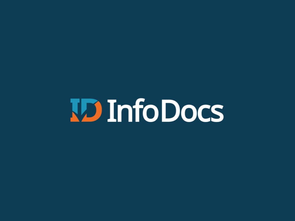 infodocs website homepage built with Framer
