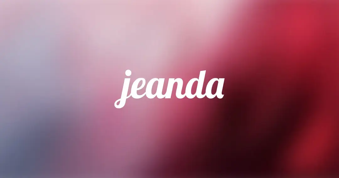 Jeanda website homepage built with Framer