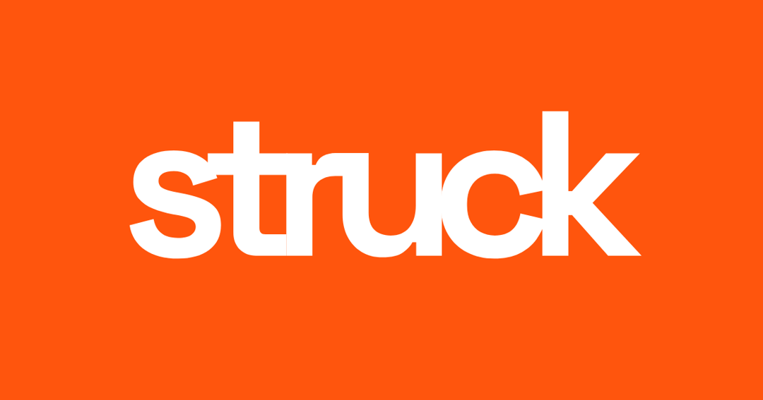 struck.eu website homepage built with Framer