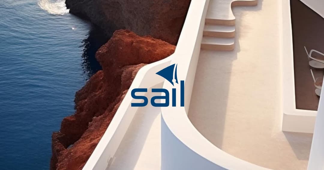 Sail tech website homepage built with Framer