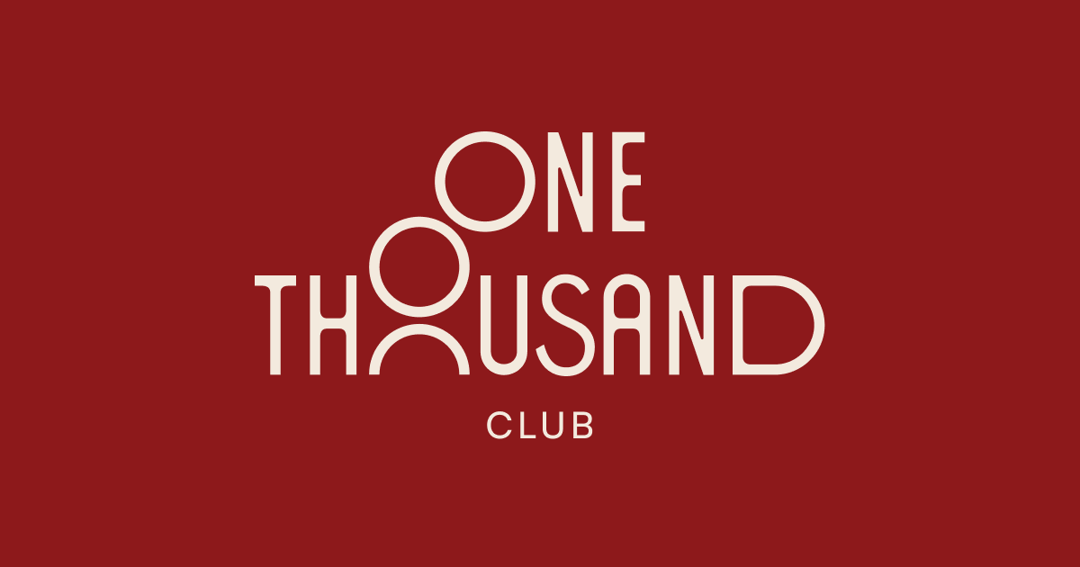 OneThousandClub website homepage built with Framer