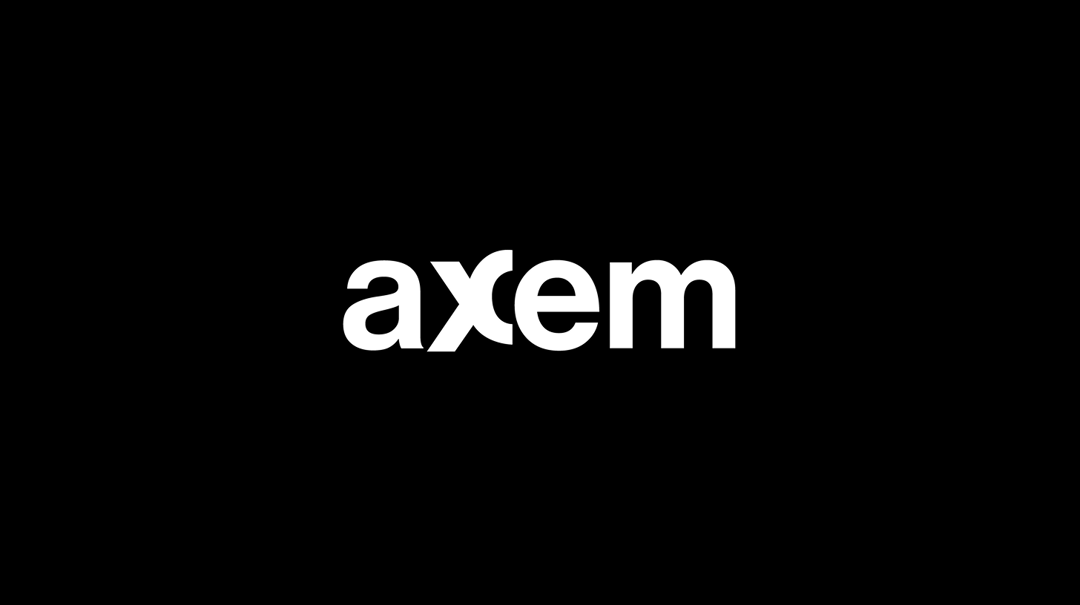 Axem website homepage built with Framer