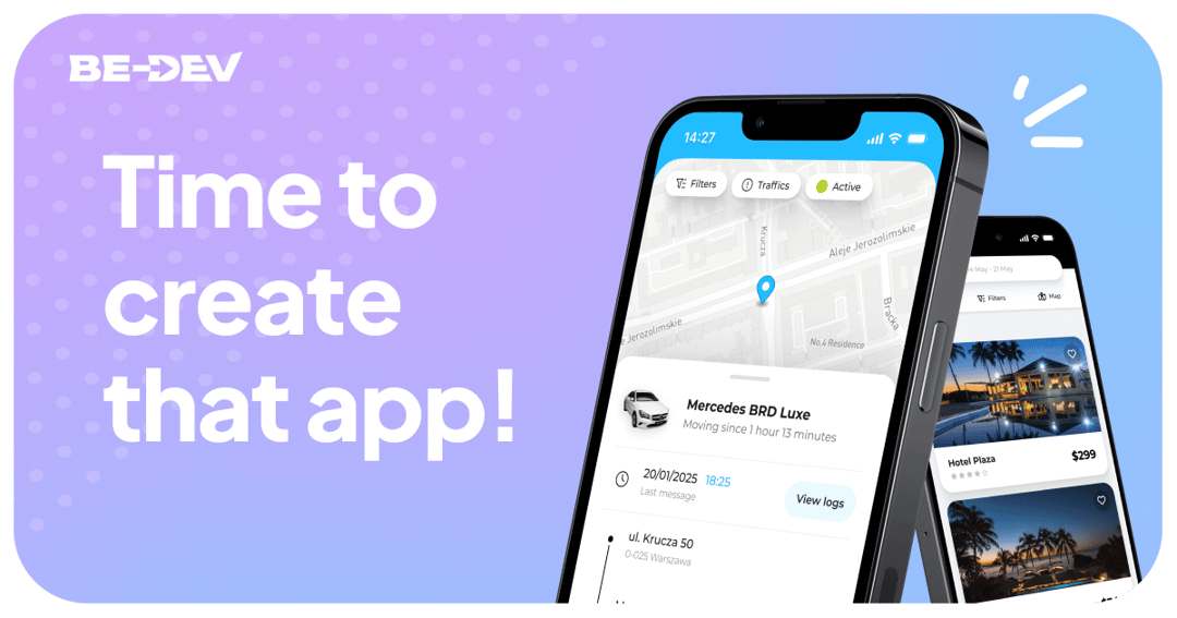 be-dev.pl website homepage built with Framer