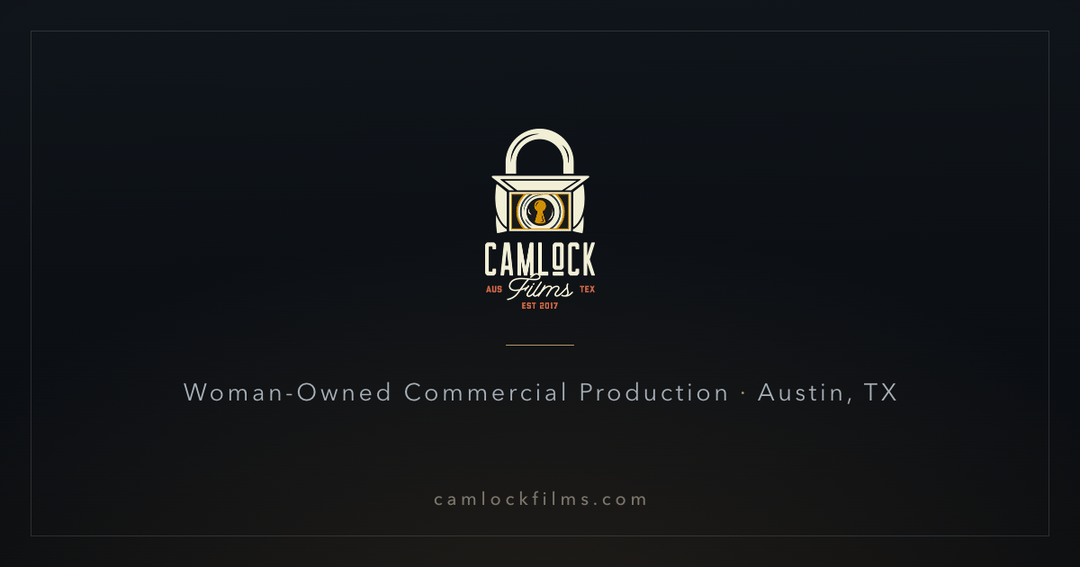 Camlock Films website homepage built with Framer