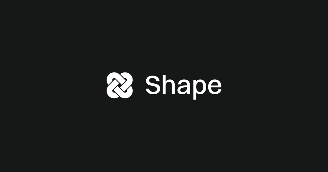 Shape website homepage built with Framer