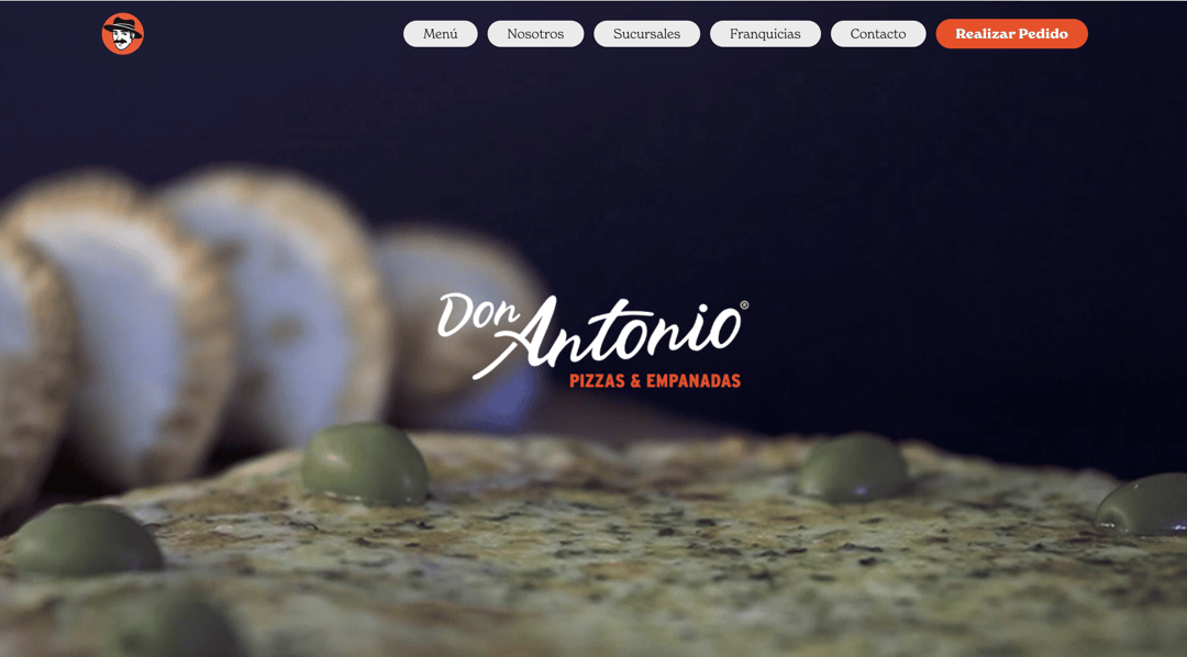 Don Antonio website homepage built with Framer