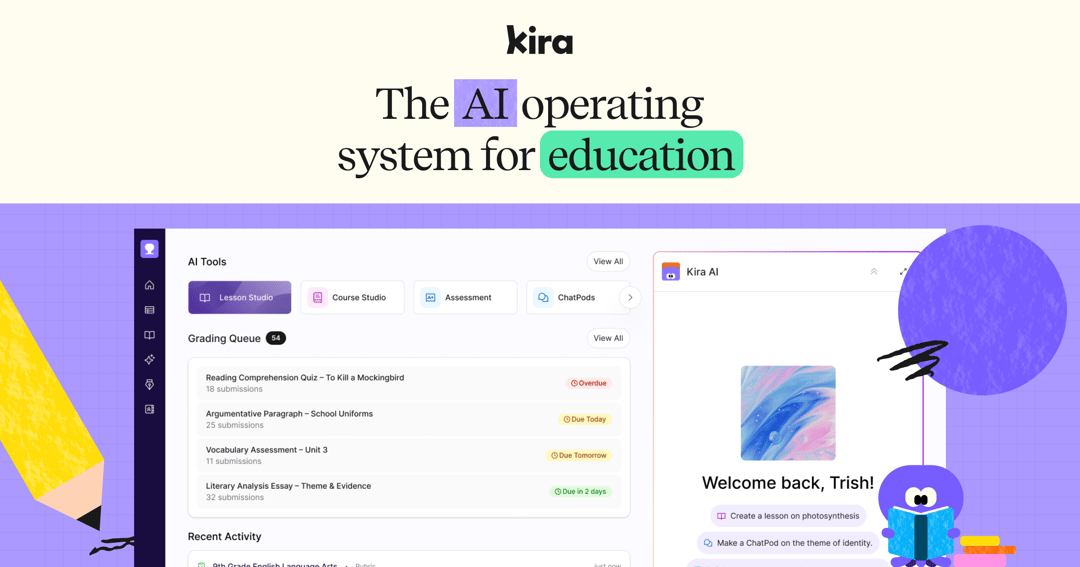 kira website homepage built with Framer