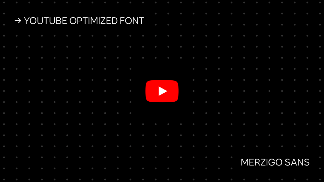 Merzigo Sans website homepage built with Framer