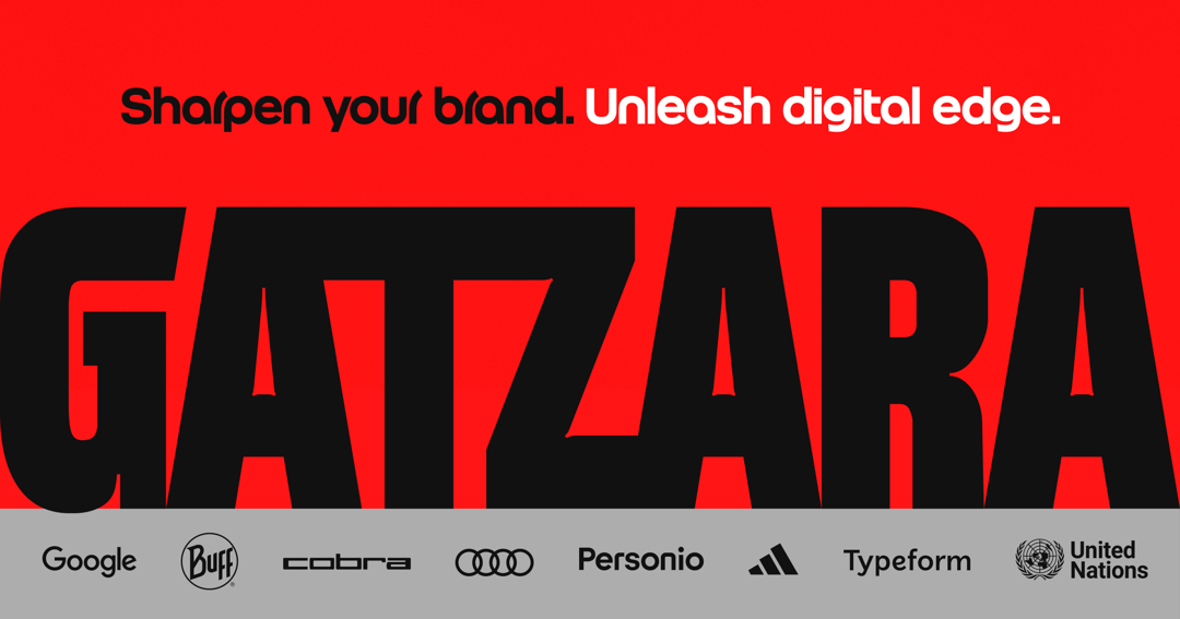 GATZARA Studio website homepage built with Framer