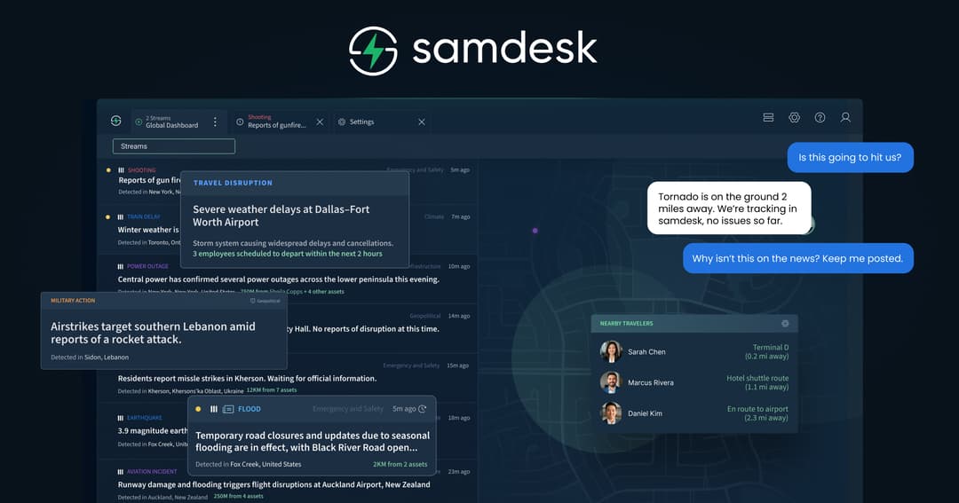 samdesk website homepage built with Framer