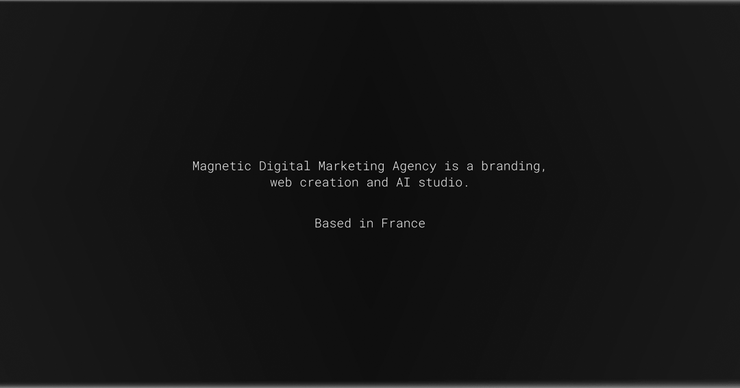 Magnetic Agency website homepage built with Framer
