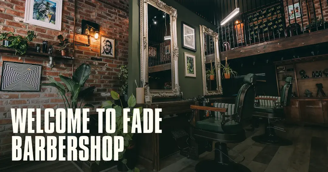Fade Barbershop. website homepage built with Framer