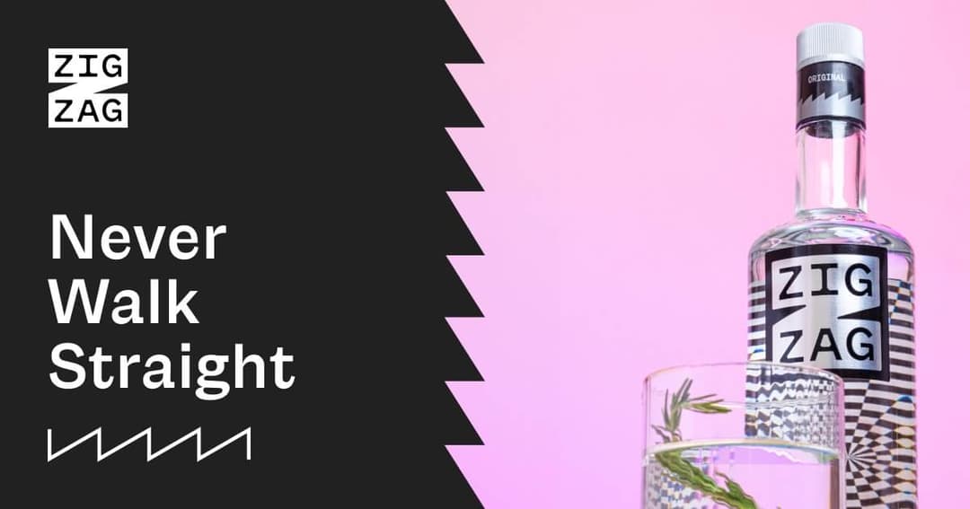 ZigZag Vodka website homepage built with Framer