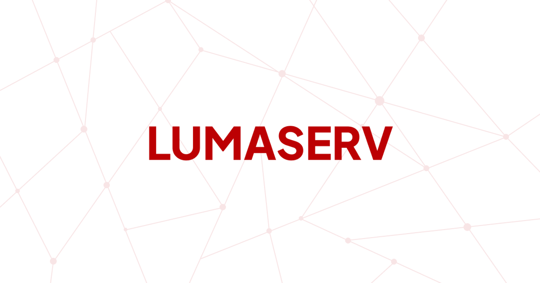 lumaserv website homepage built with Framer