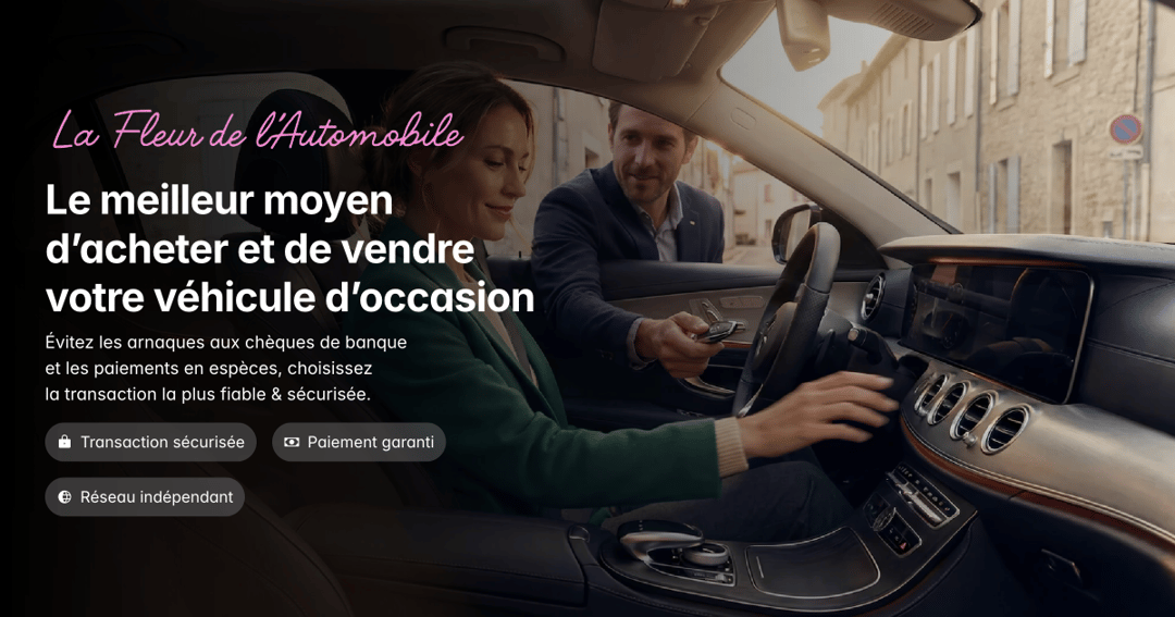 La Fleur de l'Automobile website homepage built with Framer
