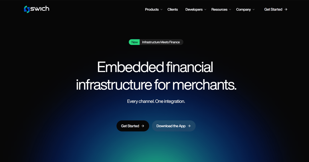 swichnow website homepage built with Framer