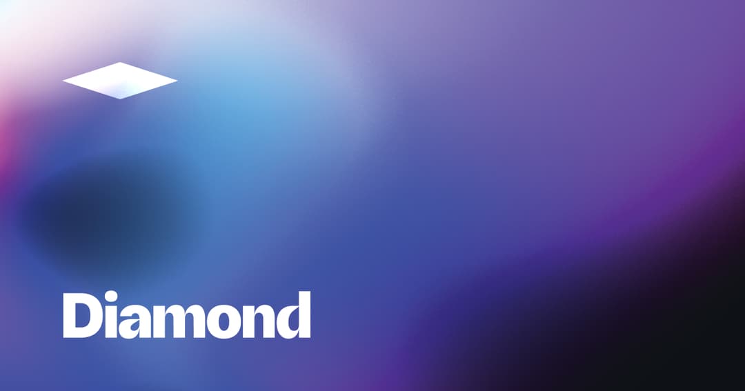Diamond website homepage built with Framer