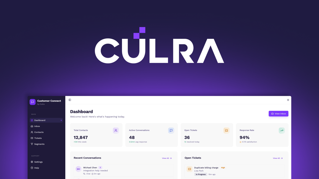 culra website homepage built with Framer