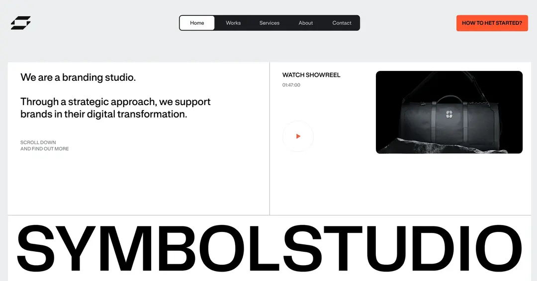 symbolstudio.pl/en website homepage built with Framer