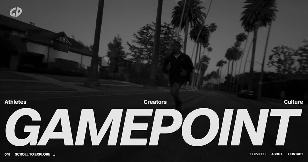 Gamepoint website homepage built with Framer
