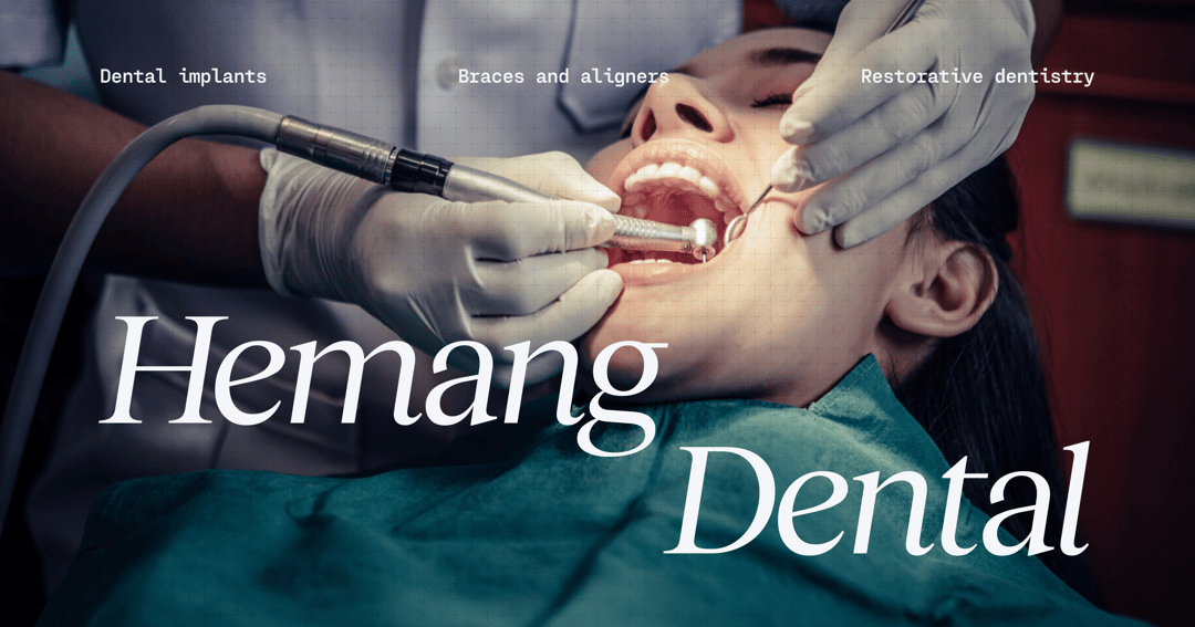 Hemang Dental Clinics website homepage built with Framer