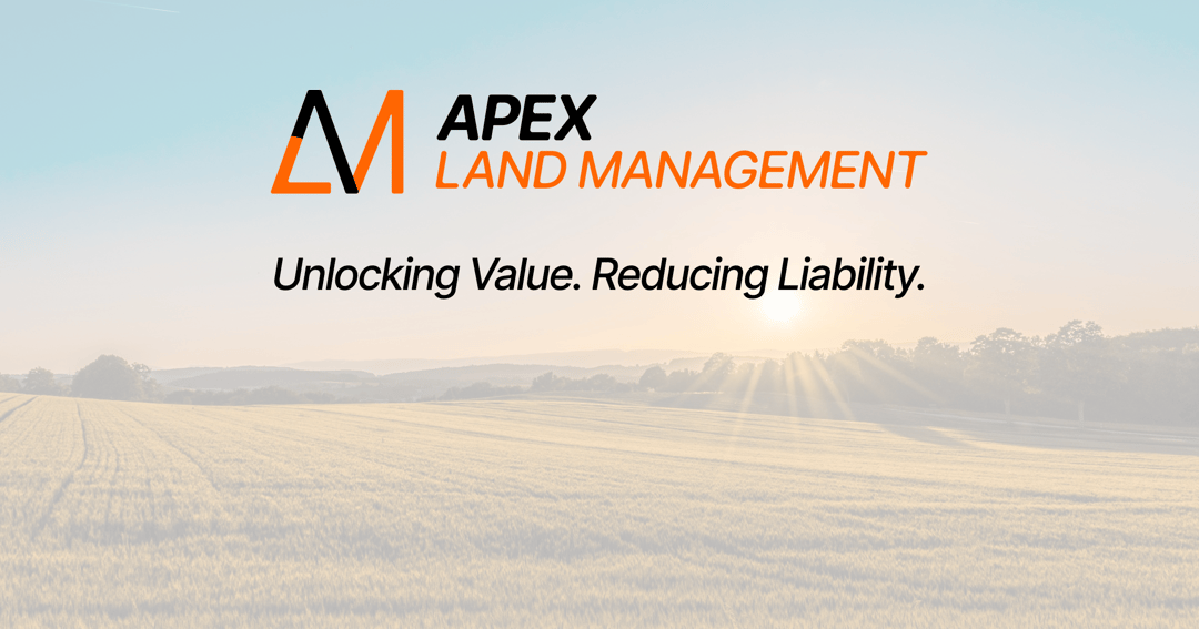 Apex Land Management website homepage built with Framer