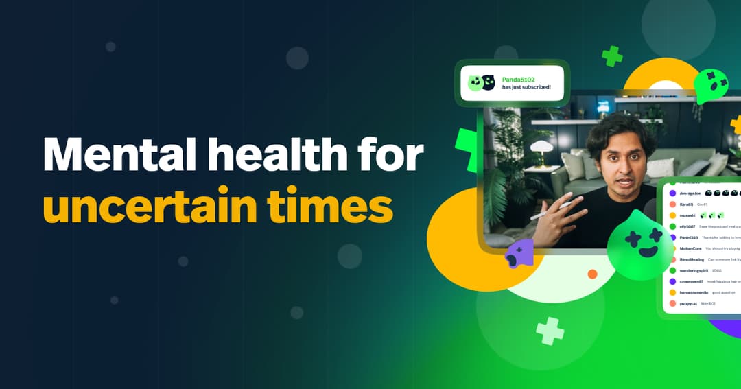 healthygamer website homepage built with Framer