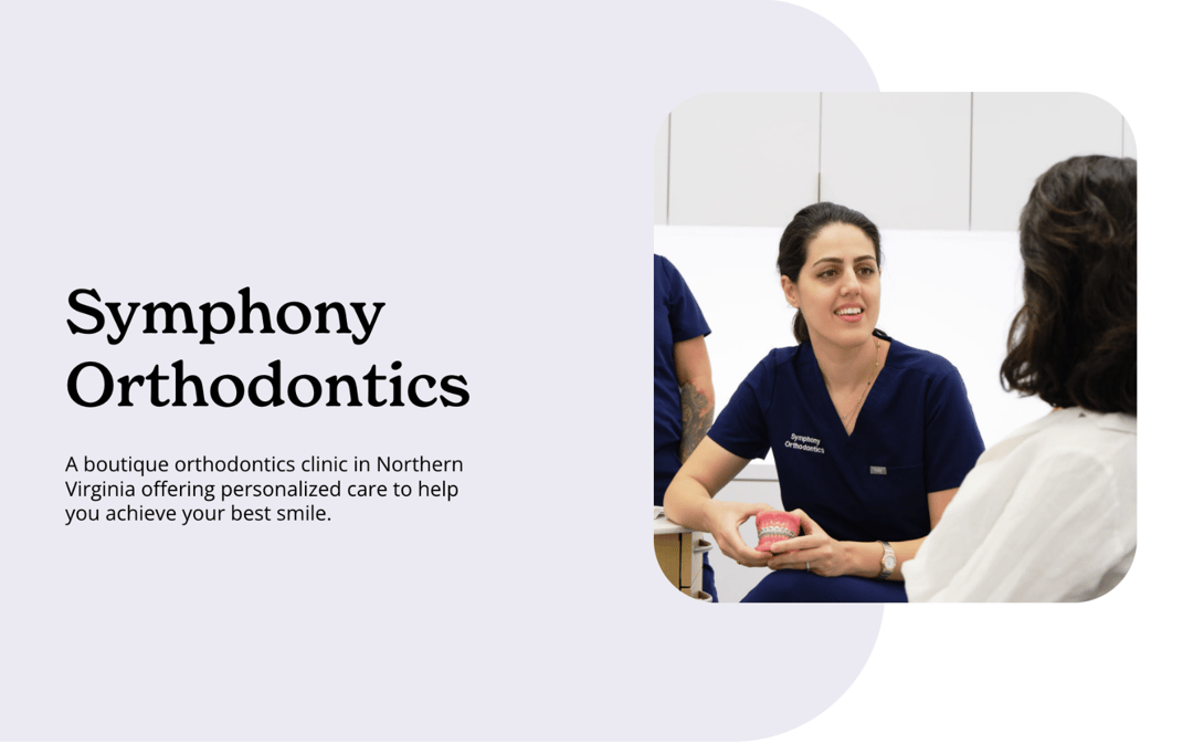Symphony Orthodontics website homepage built with Framer