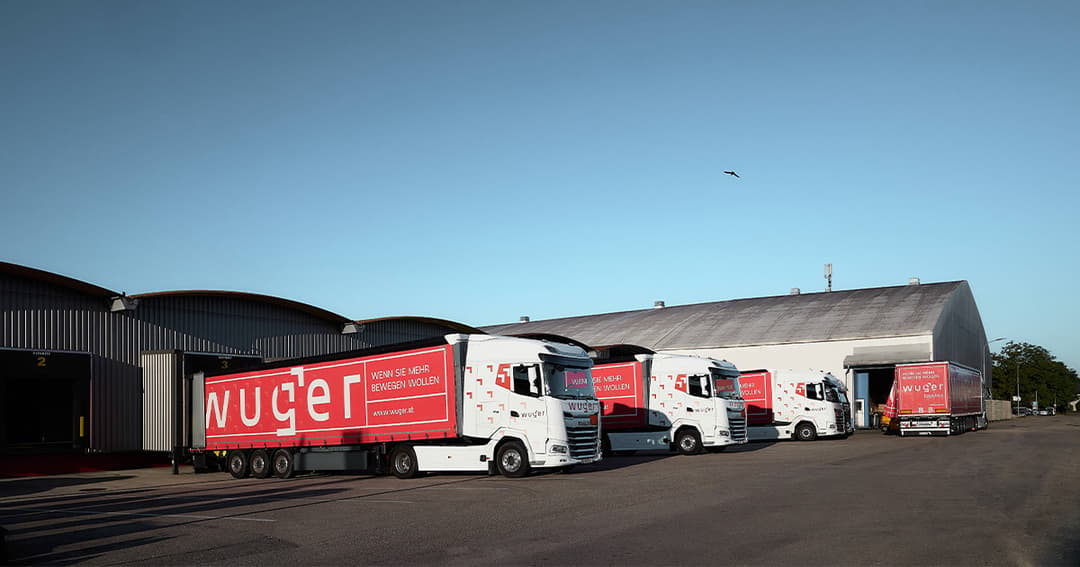 wuger logistics website homepage built with Framer