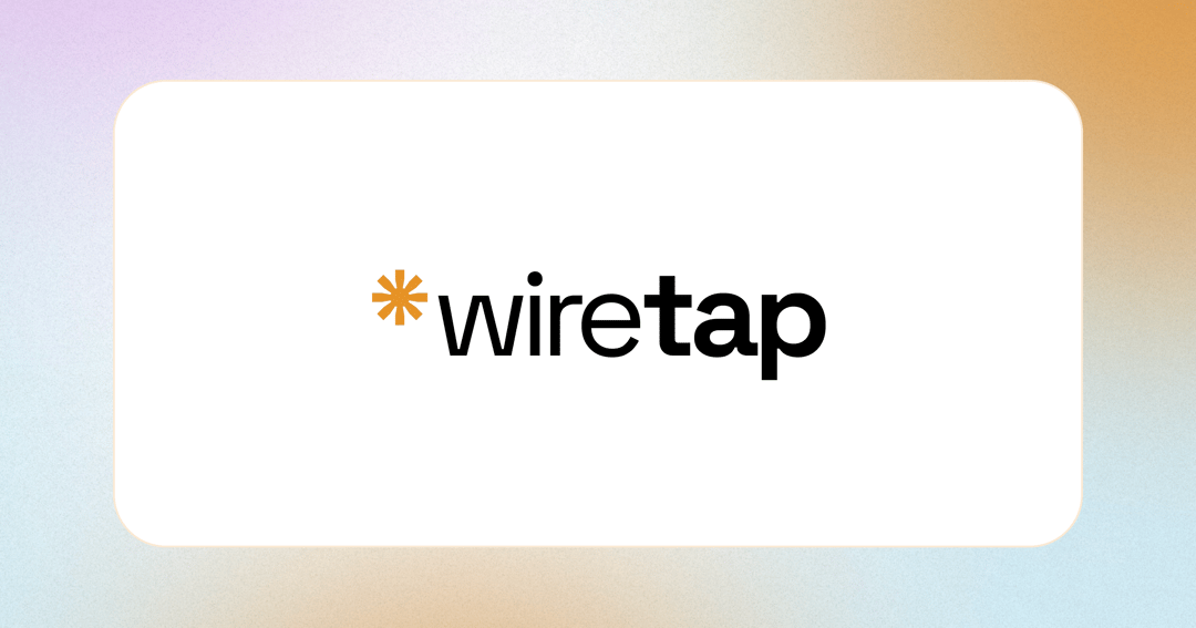 Wiretap website homepage built with Framer