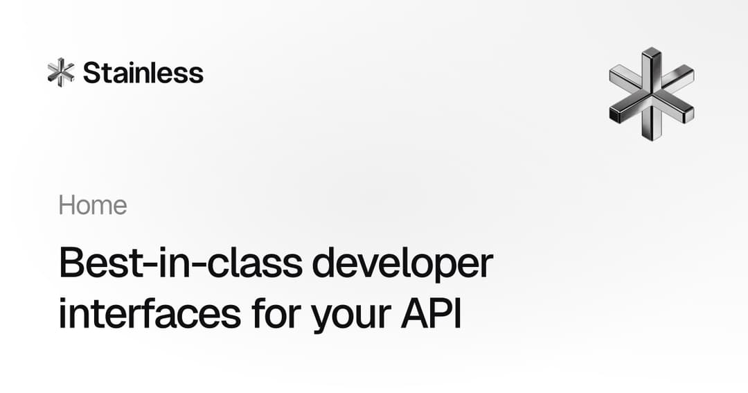 stainless website homepage built with Framer