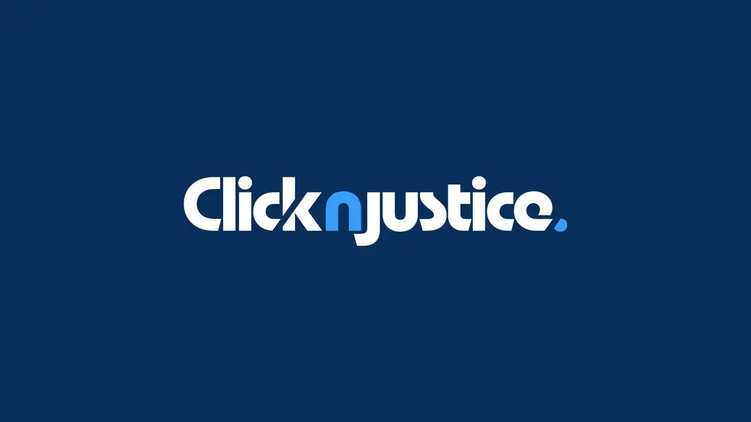 CLICK'N'JUSTICE website homepage built with Framer
