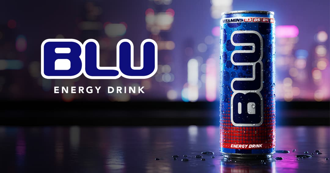 DrinkBLU  website homepage built with Framer