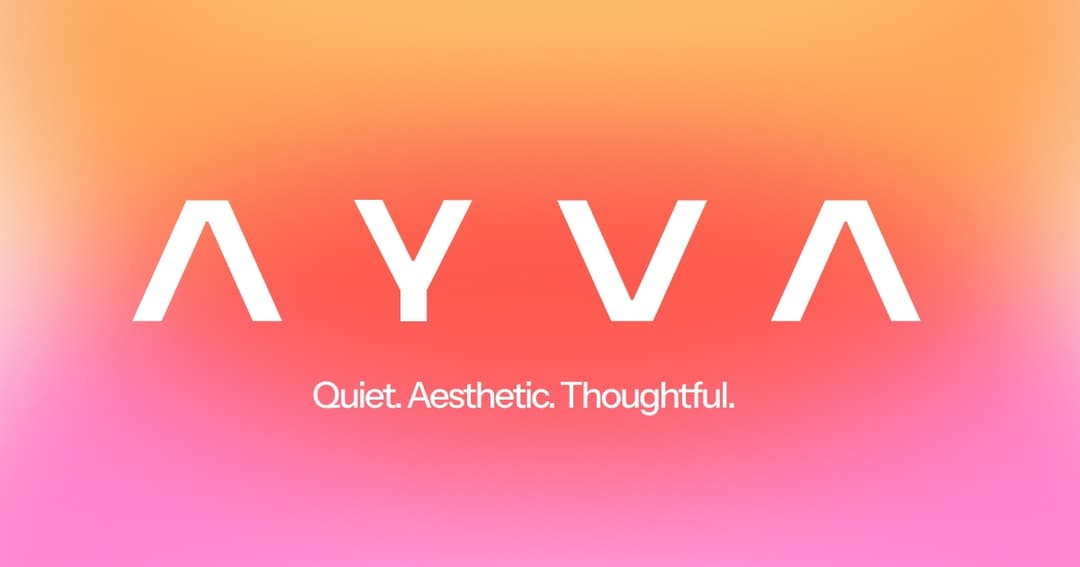 AYVA website homepage built with Framer