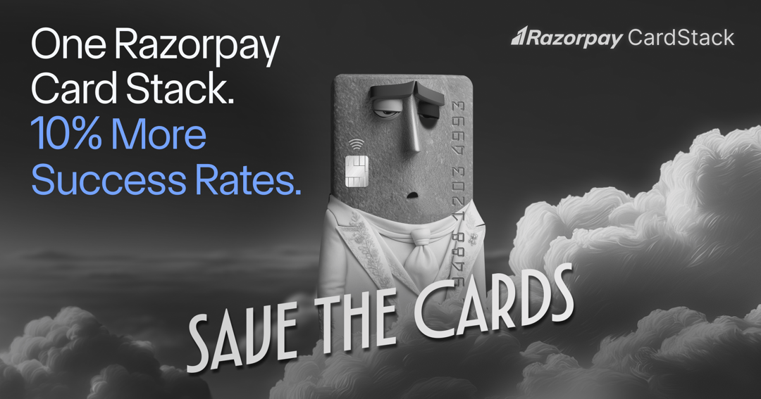 Razorpay Card Stack website homepage built with Framer