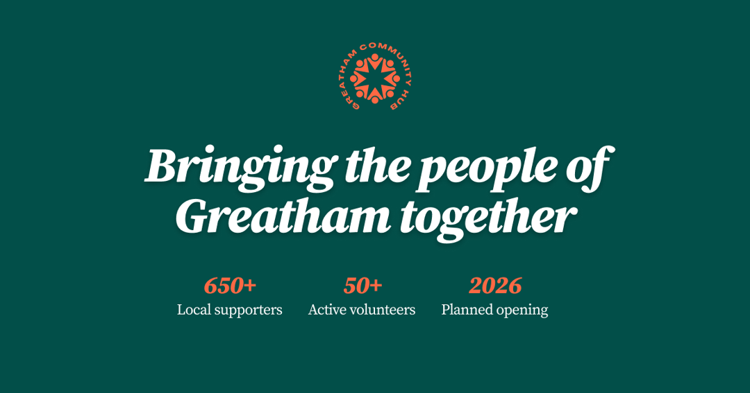 Greatham Community Hub website homepage built with Framer