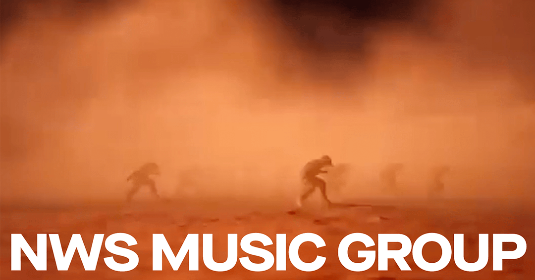 NWS Music Group website homepage built with Framer