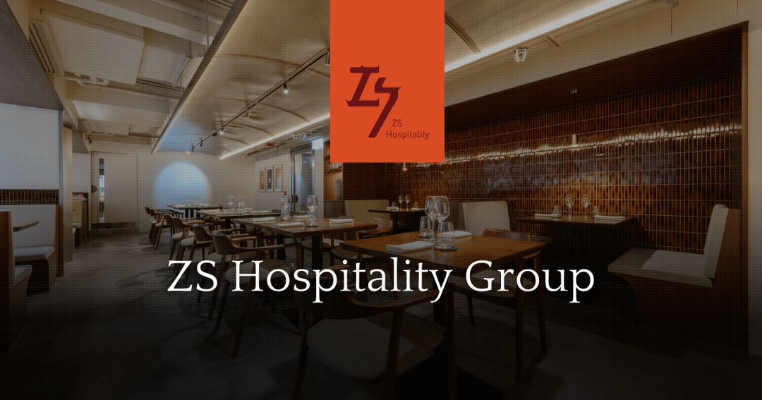 ZS Hospitality Group website homepage built with Framer
