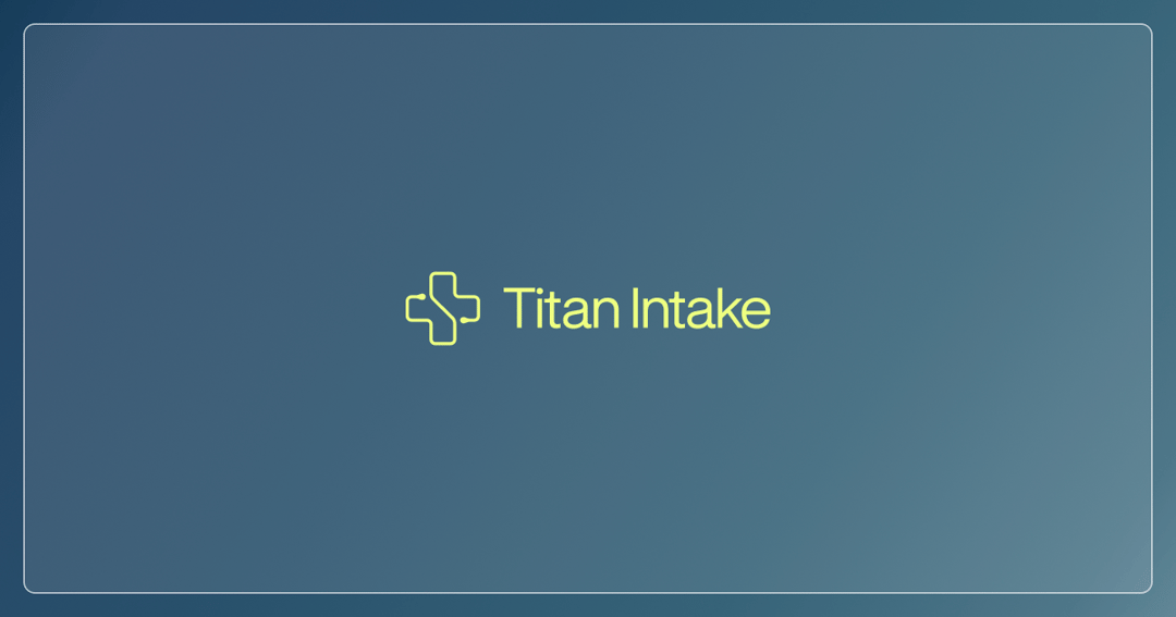 titanintake.com website homepage built with Framer