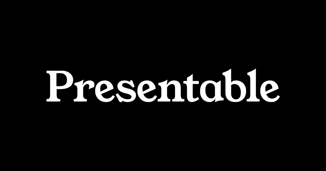 makepresentable.com website homepage built with Framer
