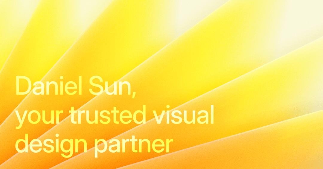 Daniel Sun website homepage built with Framer