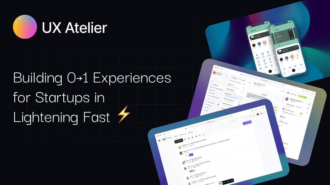 The UX Atelier website homepage built with Framer