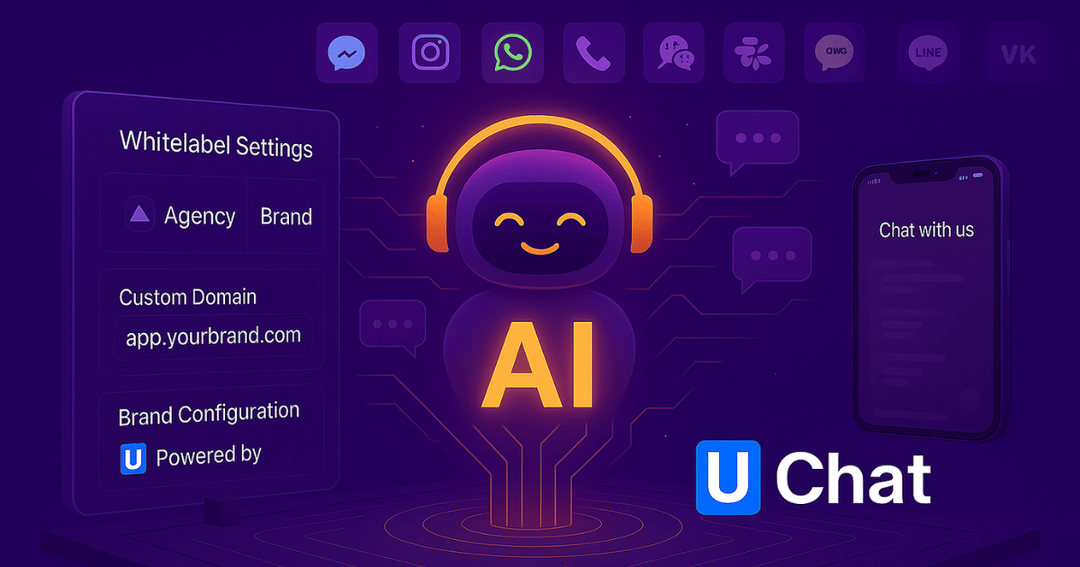 uchat website homepage built with Framer