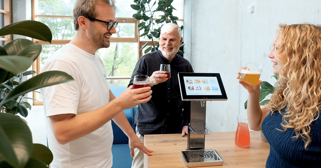 Re:Drink website homepage built with Framer